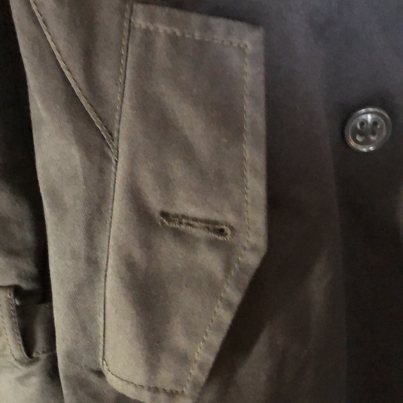 Navy blue Zara men’s raincoat - Long Jacket - Picture 5 of 12